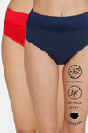 Zivame Anti-Microbial High Rise Full Coverage Tummy Tucker Hipster Panty (Pack of 2) - Multicolor — thumbnail 1
